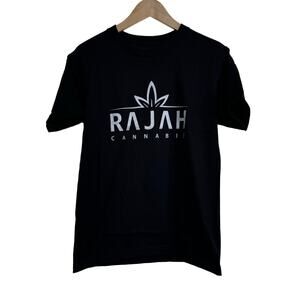 Rajah Cotton‎ Mens Black Tee Size S